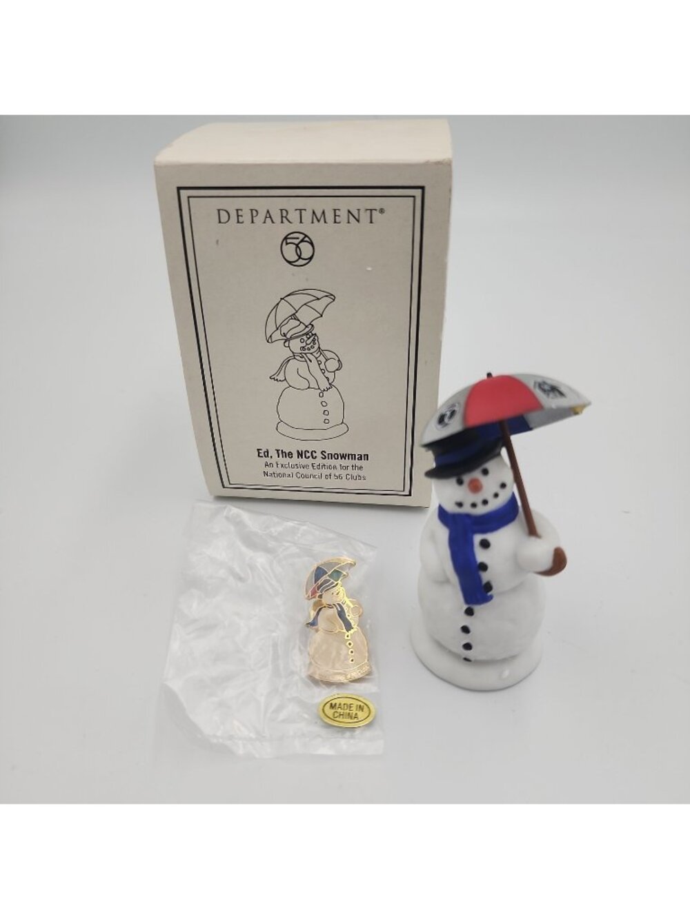 Dept. 56 Ed, The NCC Snowman Special Edition 06349 Profiles New in Box